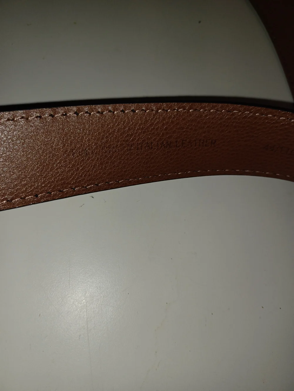 Nwt Men's Warehouseb Black Italian Leather Belt with Brass Buckle